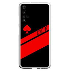 Чехол для Honor 20 с принтом CAYDE-6 ACE OF SPADES в Белгороде, Силикон | Область печати: задняя сторона чехла, без боковых панелей | Тематика изображения на принте: bungie | cayde 6 | cyd6 | destiny | destiny 2 | forsaken | gambit | hunter | titan | warlock | банги | варлок | габмит | дестини | дестини 2 | зур | кейд | кейд 6 | отвергнутые | охотник | титан | туз