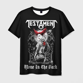 Мужская футболка 3D с принтом Testament в Белгороде, 100% полиэфир | прямой крой, круглый вырез горловины, длина до линии бедер | heavy metal | metal | testament | группы | дэт метал | метал | музыка | рок | трэш метал | хеви метал