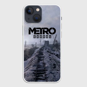 Чехол для iPhone 13 mini с принтом Metro Exodus в Белгороде,  |  | Тематика изображения на принте: 2035 | exodus | metro | metro exodus | metro: exodus | stalker | stalker 2 | survival horror | арт | артём | исход | метро | метро исход | метро:исход | припять | сталкер