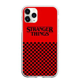 Чехол для iPhone 11 Pro Max матовый с принтом STRANGER THINGS в Белгороде, Силикон |  | 11 | checkerboard | eggo | eleven | netflix | stranger | things | бобби | браун | дела | крайне | милли | обратная | одинадцать | одиннадцать | очень | события | сторона | странные | стренджер | темная