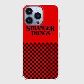 Чехол для iPhone 13 Pro с принтом STRANGER THINGS в Белгороде,  |  | 11 | checkerboard | eggo | eleven | netflix | stranger | things | бобби | браун | дела | крайне | милли | обратная | одинадцать | одиннадцать | очень | события | сторона | странные | стренджер | темная