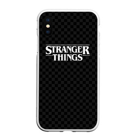 Чехол для iPhone XS Max матовый с принтом STRANGER THINGS в Белгороде, Силикон | Область печати: задняя сторона чехла, без боковых панелей | 11 | checkerboard | eggo | eleven | netflix | stranger | things | бобби | браун | дела | крайне | милли | обратная | одинадцать | одиннадцать | очень | события | сторона | странные | стренджер | темная