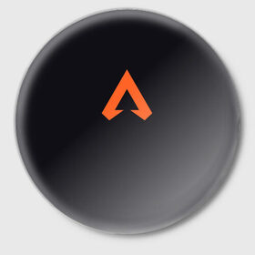 Значок с принтом apex legends в Белгороде,  металл | круглая форма, металлическая застежка в виде булавки | apex legends | games | logo | логотип | онлайн игра