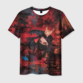 Мужская футболка 3D с принтом Буря красок Tenderlybae в Белгороде, 100% полиэфир | прямой крой, круглый вырез горловины, длина до линии бедер | tenderlybae | амина | амина мирзоева | мерч | тендерлибае