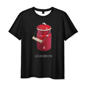 Мужская футболка 3D с принтом Louis Bidon в Белгороде, 100% полиэфир | прямой крой, круглый вырез горловины, длина до линии бедер | антитренд | луи витон