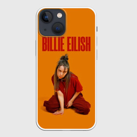 Чехол для iPhone 13 mini с принтом Билли Айлиш в Белгороде,  |  | bilie | billie | eilish | lovely | music | oceaneyes | pop | айлиш | алиш | били | билли | девушка | инди | музыка | надпись | океан | оранжевая | пафос | пафосная | поп | эйлиш | элиш