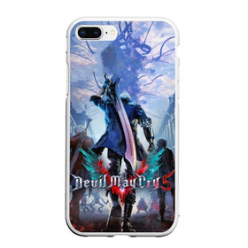 Чехол для iPhone 7Plus/8 Plus матовый с принтом Devil May Cry 5 в Белгороде, Силикон | Область печати: задняя сторона чехла, без боковых панелей | capcom | demon | devil | devil may cry | dmc | game | город | демон | демоны | демоны тоже плачут | игра | меч | слэшер | человек