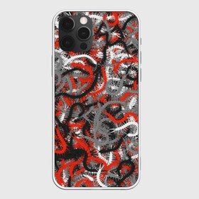 Чехол для iPhone 12 Pro Max с принтом Сколопендры в Белгороде, Силикон |  | камуфляж | красный | лапки | милитари | многоножка | насекомые | орнжевый | паттрен | серый | сороконожка | узор