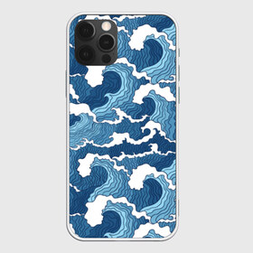 Чехол для iPhone 12 Pro Max с принтом Морские волны в Белгороде, Силикон |  | background | blue | drawing | element | fashion | foam | graphics | illustration | ocean | picture | sea | storm | style | water | waves | wind | ветер | вода | волны | графика | иллюстрация | картинка | мода | море | морские | океан | пена | ри