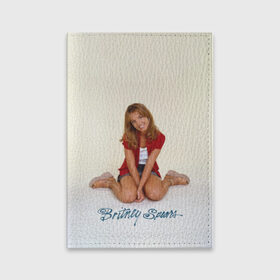 Обложка для паспорта матовая кожа с принтом Oldschool Britney в Белгороде, натуральная матовая кожа | размер 19,3 х 13,7 см; прозрачные пластиковые крепления | Тематика изображения на принте: britney | britneyspears | glitch | icon | jean | pop | princess | spears | usa | бритни | бритниспирс | глич | джин | поп | работа | спирс | сша