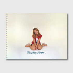Альбом для рисования с принтом Oldschool Britney в Белгороде, 100% бумага
 | матовая бумага, плотность 200 мг. | Тематика изображения на принте: britney | britneyspears | glitch | icon | jean | pop | princess | spears | usa | бритни | бритниспирс | глич | джин | поп | работа | спирс | сша
