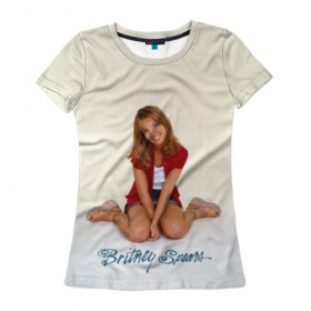 Женская футболка 3D с принтом Oldschool Britney в Белгороде, 100% полиэфир ( синтетическое хлопкоподобное полотно) | прямой крой, круглый вырез горловины, длина до линии бедер | britney | britneyspears | glitch | icon | jean | pop | princess | spears | usa | бритни | бритниспирс | глич | джин | поп | работа | спирс | сша