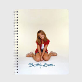 Тетрадь с принтом Oldschool Britney в Белгороде, 100% бумага | 48 листов, плотность листов — 60 г/м2, плотность картонной обложки — 250 г/м2. Листы скреплены сбоку удобной пружинной спиралью. Уголки страниц и обложки скругленные. Цвет линий — светло-серый
 | Тематика изображения на принте: britney | britneyspears | glitch | icon | jean | pop | princess | spears | usa | бритни | бритниспирс | глич | джин | поп | работа | спирс | сша