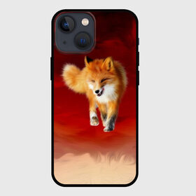 Чехол для iPhone 13 mini с принтом Огненная Лиса в Белгороде,  |  | fire fox | firefox | fox | fox say | ylvis   the fox | главное фыр | кицунэ | лиза | лиса | лисичка | мемасики | мемы | огонь | фыр фыр | хитрая лиса | я хочу фырфыр
