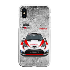 Чехол для iPhone XS Max матовый с принтом WRC Toyota в Белгороде, Силикон | Область печати: задняя сторона чехла, без боковых панелей | Тематика изображения на принте: auto | car | championship | race | rally | toyota | world | wrc | авто | гонки | машина | ралли | трасса | трек | чемпионат