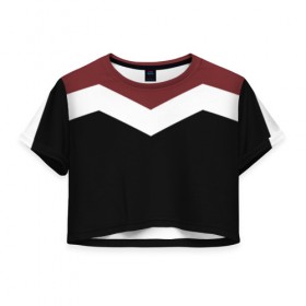 Женская футболка Cropp-top с принтом Простота в Белгороде, 100% полиэстер | круглая горловина, длина футболки до линии талии, рукава с отворотами | геометрия | минимализм