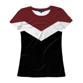 Женская футболка 3D с принтом Простота в Белгороде, 100% полиэфир ( синтетическое хлопкоподобное полотно) | прямой крой, круглый вырез горловины, длина до линии бедер | геометрия | минимализм