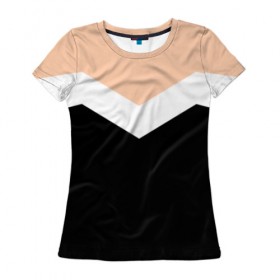 Женская футболка 3D с принтом Простота в Белгороде, 100% полиэфир ( синтетическое хлопкоподобное полотно) | прямой крой, круглый вырез горловины, длина до линии бедер | минимализм