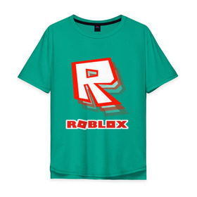 Мужская футболка хлопок Oversize с принтом Roblox в Белгороде, 100% хлопок | свободный крой, круглый ворот, “спинка” длиннее передней части | play | roblox | детская | для детей | игра | онлайн | ребенку | роблокс | роболкс | симулятор