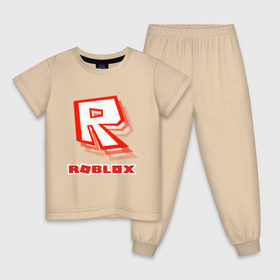 Детская пижама хлопок с принтом Roblox в Белгороде, 100% хлопок |  брюки и футболка прямого кроя, без карманов, на брюках мягкая резинка на поясе и по низу штанин
 | Тематика изображения на принте: play | roblox | детская | для детей | игра | онлайн | ребенку | роблокс | роболкс | симулятор