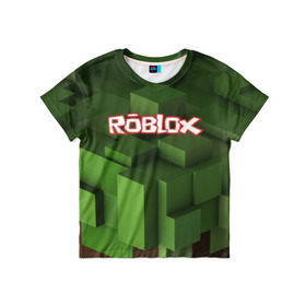 Детская футболка 3D с принтом Roblox в Белгороде, 100% гипоаллергенный полиэфир | прямой крой, круглый вырез горловины, длина до линии бедер, чуть спущенное плечо, ткань немного тянется | play | roblox | детская | для детей | игра | онлайн | ребенку | роблокс | роболкс | симулятор
