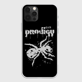 Чехол для iPhone 12 Pro с принтом The Prodigy логотип в Белгороде, силикон | область печати: задняя сторона чехла, без боковых панелей | 2019 | album | art | break | dance | logo | music | prodigy | брейк | граффити | группа | заставка | лого | логотип | музыка | муравей | новый альбом | обложка альбома | продиджи