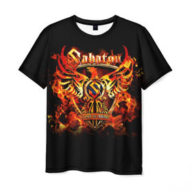 Мужская футболка 3D с принтом Sabaton в Белгороде, 100% полиэфир | прямой крой, круглый вырез горловины, длина до линии бедер | heavy metal | metal | sabaton | группы | метал | музыка | пауэр метал | рок | сабатон | хэви метал