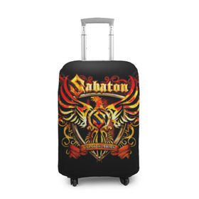 Чехол для чемодана 3D с принтом Sabaton в Белгороде, 86% полиэфир, 14% спандекс | двустороннее нанесение принта, прорези для ручек и колес | heavy metal | metal | sabaton | группы | метал | музыка | пауэр метал | рок | сабатон | хэви метал