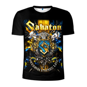 Мужская футболка 3D спортивная с принтом Sabaton в Белгороде, 100% полиэстер с улучшенными характеристиками | приталенный силуэт, круглая горловина, широкие плечи, сужается к линии бедра | heavy metal | metal | sabaton | группы | метал | музыка | пауэр метал | рок | сабатон | хэви метал