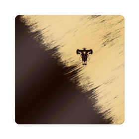 Магнит виниловый Квадрат с принтом Черный Клевер (Черный Бык) 4 в Белгороде, полимерный материал с магнитным слоем | размер 9*9 см, закругленные углы | anime | black | black bull | black clover | bull | clover | аниме | аста | астер | бык | клевер | черный | чёрный бык | черный клевер