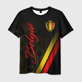Мужская футболка 3D с принтом Бельгия в Белгороде, 100% полиэфир | прямой крой, круглый вырез горловины, длина до линии бедер | belgie | belgien | belgique | belgium | diables rouges | rode duivels | бельгийская сборная | бельгия | красные дьяволы | сборная бельгии | сборная бельгии по футболу | форма