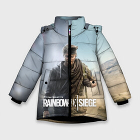 Зимняя куртка для девочек 3D с принтом Rainbow Six Siege Maverick в Белгороде, ткань верха — 100% полиэстер; подклад — 100% полиэстер, утеплитель — 100% полиэстер. | длина ниже бедра, удлиненная спинка, воротник стойка и отстегивающийся капюшон. Есть боковые карманы с листочкой на кнопках, утяжки по низу изделия и внутренний карман на молнии. 

Предусмотрены светоотражающий принт на спинке, радужный светоотражающий элемент на пуллере молнии и на резинке для утяжки. | 6 | 9 | ash | castle | clancy’s | doc | fbi | gamer | gign | gsg | montagne | rainbow | rook | sas | shooter | siege | six | swat | thermite | tom | twitch | ubisoft | осада | радуга | спецназ | шутер