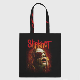 Шоппер 3D с принтом Slipknot в Белгороде, 100% полиэстер | Плотность: 200 г/м2; Размер: 34×35 см; Высота лямок: 30 см | альтернативный | американская | глэм | готик | гранж | группа | метал | модные | музыка | пост | рок | хард