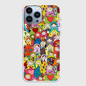 Чехол для iPhone 13 Pro Max с принтом Весёлые матрешки в Белгороде,  |  | cute | flowers | funny | girls | great | heart | look | matryoshka | national | power | russia | russians | smile | symbol | ussr | wooden | великая | взгляд | девушки | держа | игрушки | любовь | милый | национальный | платок | родина | россия | русские 