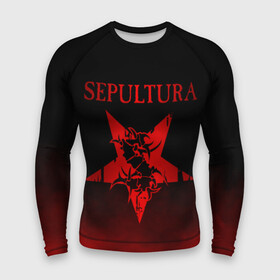 Мужской рашгард 3D с принтом Sepultura в Белгороде,  |  | sepultura | грув метал | группы | дэт метал | метал | музыка | рок | трэш метал