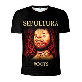 Мужская футболка 3D спортивная с принтом Sepultura в Белгороде, 100% полиэстер с улучшенными характеристиками | приталенный силуэт, круглая горловина, широкие плечи, сужается к линии бедра | Тематика изображения на принте: sepultura | грув метал | группы | дэт метал | метал | музыка | рок | трэш метал