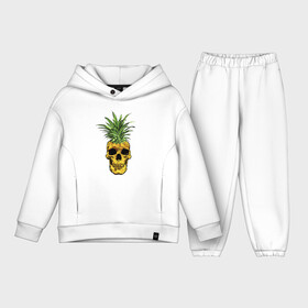 Детский костюм хлопок Oversize с принтом Ананас в Белгороде,  |  | cool | creative | design | fruit | green | hype | new york | pineapple | skull | summer | supreme | vanguard | vegan | авангард | ананас | дизайн | зеленый | креатив | круто | лето | фрукт | хайп | череп