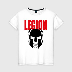 Женская футболка хлопок с принтом Legion в Белгороде, 100% хлопок | прямой крой, круглый вырез горловины, длина до линии бедер, слегка спущенное плечо | black | cool | creative | design | fashion | hype | legion | philosophy | rom | skeleton | skull | supreme | vanguard | авангард | дизайн | креатив | круто | легион | мода | рим | скелет | философия | хайп | череп | черный