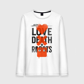 Мужской лонгслив хлопок с принтом LOVE DEATH + ROBOTS в Белгороде, 100% хлопок |  | Тематика изображения на принте: death | love death + robots | netflix | robots | любовь | нетфликс | роботы | сериал