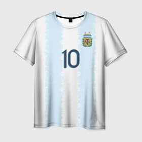 Мужская футболка 3D с принтом Messi Copa America 2019 в Белгороде, 100% полиэфир | прямой крой, круглый вырез горловины, длина до линии бедер | barcelona | champions | league | lionel | messi | spain | барселона | испания | лига | лионель | месси | чемпионов