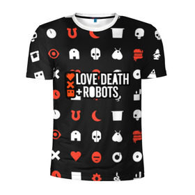Мужская футболка 3D спортивная с принтом Love, Death & Robots в Белгороде, 100% полиэстер с улучшенными характеристиками | приталенный силуэт, круглая горловина, широкие плечи, сужается к линии бедра | cartoon | death | fantasy | heavy | horror | metal | miller | netflix | robots | tim | witness | любовь | миллер | мультфильм | робот | роботы | тим | ужасы | фэнтези