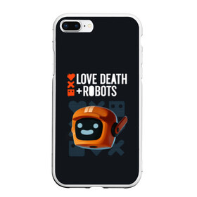 Чехол для iPhone 7Plus/8 Plus матовый с принтом Love Death & Robots в Белгороде, Силикон | Область печати: задняя сторона чехла, без боковых панелей | cartoon | death | fantasy | heavy | horror | metal | miller | netflix | robots | tim | witness | любовь | миллер | мультфильм | робот | роботы | тим | ужасы | фэнтези