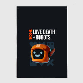 Постер с принтом Love, Death & Robots в Белгороде, 100% бумага
 | бумага, плотность 150 мг. Матовая, но за счет высокого коэффициента гладкости имеет небольшой блеск и дает на свету блики, но в отличии от глянцевой бумаги не покрыта лаком | cartoon | death | fantasy | heavy | horror | metal | miller | netflix | robots | tim | witness | любовь | миллер | мультфильм | робот | роботы | тим | ужасы | фэнтези