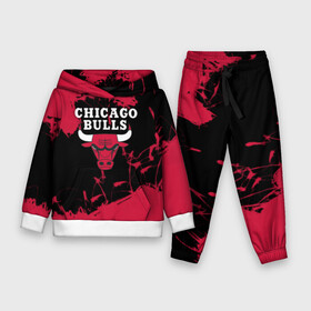 Детский костюм 3D (с толстовкой) с принтом CHICAGO BULLS в Белгороде,  |  | chicago bulls | chicago bulls jordan | nba chicago bulls | nike chicago bulls | баскетбол нба | лейкерс чикаг | нба | чикаго атланта | чикаго буллз | чикаго буллз 2019 | чикаго буллз атланта