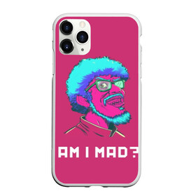 Чехол для iPhone 11 Pro матовый с принтом Am I MAD? в Белгороде, Силикон |  | game | games | hotline miami | mad | neon | rerto | retrowave | vhs | америка | безумие | игра | игры | неон | ретро | ретровейв | старое | хотлайн майами