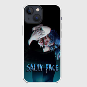 Чехол для iPhone 13 mini с принтом Sally Face в Белгороде,  |  | sally face | игра | компьютерная игра | лицо | маска | протез | салли фейс | школа | шрамы