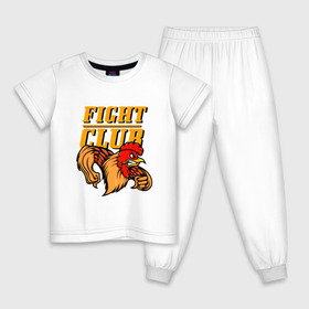 Детская пижама хлопок с принтом Fight Club в Белгороде, 100% хлопок |  брюки и футболка прямого кроя, без карманов, на брюках мягкая резинка на поясе и по низу штанин
 | box | boxing | bruce lee | champion | dragon | fight | fighter | judo | muay thai | team | tiger | ufc | али | боевые | боец | бой | бокс | боксер | борьба | брюс ли | воин | дзюдо | дракон | единоборства | искусство | карате | контакт | кулак | лев