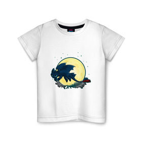 Детская футболка хлопок с принтом Как приручить дракона в Белгороде, 100% хлопок | круглый вырез горловины, полуприлегающий силуэт, длина до линии бедер | Тематика изображения на принте: 