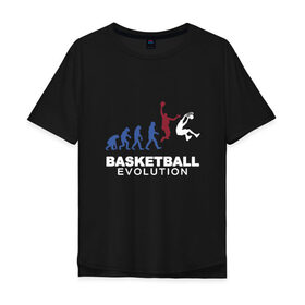 Мужская футболка хлопок Oversize с принтом Баскетбольная эволюция в Белгороде, 100% хлопок | свободный крой, круглый ворот, “спинка” длиннее передней части | and1 | basketball | coach | evolution | game | james | jordan | lebron | monkey | mvp | nba | player | slam dunk | sport | streetball | team | баскетбол | баскетболист | бросок | джеймс | джордан | игра | игрок | леброн | мяч | нба | обезьяна | 