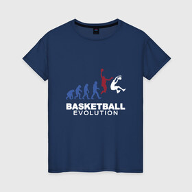 Женская футболка хлопок с принтом Баскетбольная эволюция в Белгороде, 100% хлопок | прямой крой, круглый вырез горловины, длина до линии бедер, слегка спущенное плечо | and1 | basketball | coach | evolution | game | james | jordan | lebron | monkey | mvp | nba | player | slam dunk | sport | streetball | team | баскетбол | баскетболист | бросок | джеймс | джордан | игра | игрок | леброн | мяч | нба | обезьяна | 